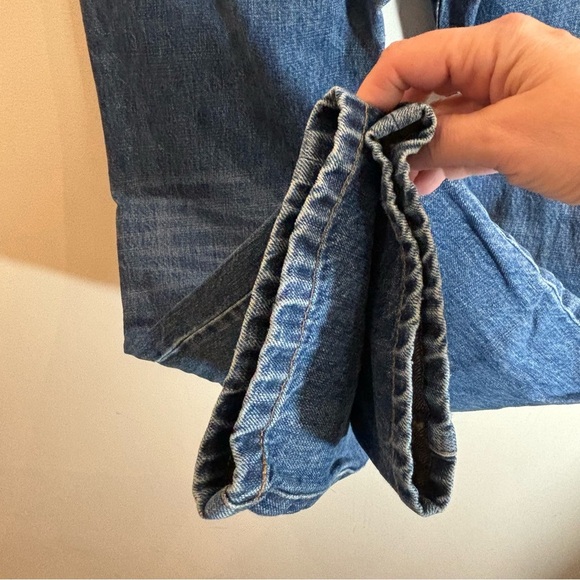 TAYLOR STITCH Sz 33 Slim Button Fly Mid-Wash 100% Organic Cotton Jeans - Picture 12 of 15